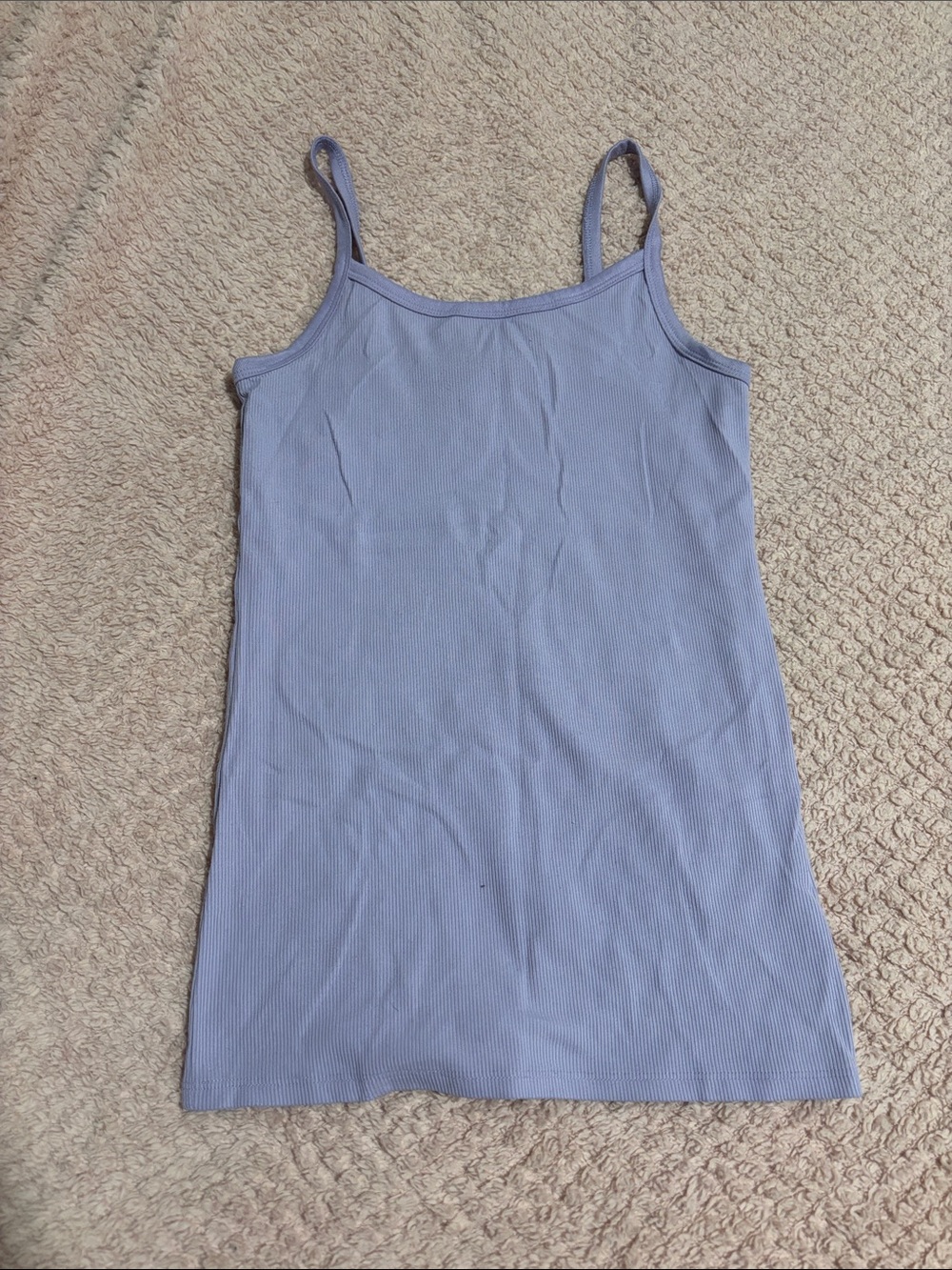 No Boundaries Light Lavender Ribbed Camisole Tank